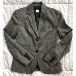 J. Crew Wool Hacking Jacket In Herringbone